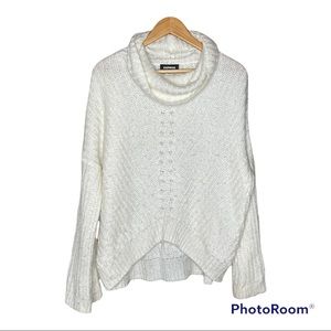 Express Cowl Neck Cream Color Size Medium Sweater